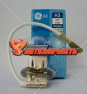 Лампа галогенная H3 12V 55W General Electric Pk22s 