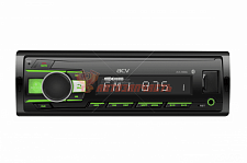 Автомагнитола ACV AVS-918BG / 1din/зеленая/FM/MP3/USB/BT/SD/FM/4*50/Bluetooth/съемн.панель