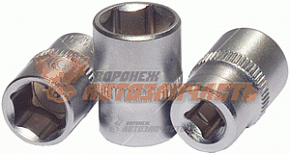 Головка торцевая 1/4"  9мм Автодело