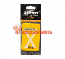 Ароматизатор AREON X-VERSION YELLOW  сухой лист Ваниль