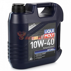 Масло моторное Liqui Moly Optimal 10w40 4л полусинтетическое (SL/CF;A3/B3)