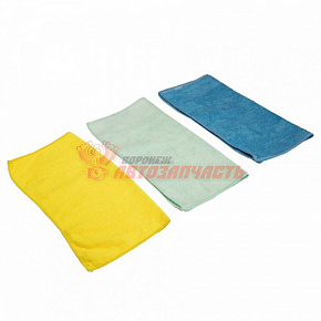 Салфетка из микрофибры 30х30 см (набор из 3 шт.) 185 гр./кв.м LECAR