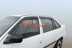 Дефлекторы на боковые стекла Daewoo Nexia 1996-2016 /седан/накладные/скотч/к-т 4шт./