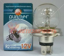 Лампа 12V 45/40W p45z простая фары Диалуч