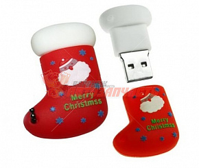 Флешка сувенирная 8gb Flash UD-753 (сапог деда мороза)