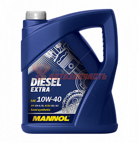 Масло моторное Mannol Diesel EXTRA 10w40   5л полусинтетическое/7504/