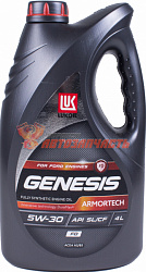 Масло моторное Лукойл Genesis Armortech 5w30 FD 4л синтетическое (A5/B5) для FORD