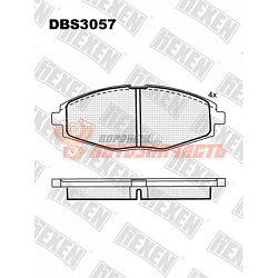 Тормозные колодки дисковые передние Daewoo/Chevrolet Lanos/Matiz/Toyota Lexus GS 300,43 HEXEN 