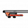 Багажник УНИВЕРСАЛЬНЫЙ на рейлинги АЭРОДИНАМИКА 125 см в сборе СЕРЕБРО ЕВРОДЕТАЛЬ