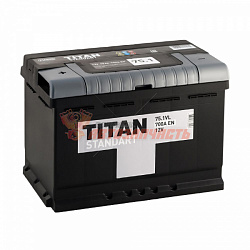 Аккумуляторная батарея  75Ah обратный (650А) TITAN STANDART (276х175х190) 75.0 L R