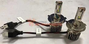 Лампа LED H4 9-16V 52W(5500LM, 6000K) DJG100 BLUE LIGHT