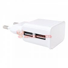 Зарядное устройство сетевое 2 x USB 220В