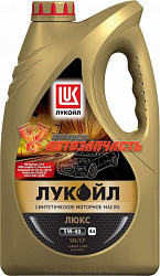 Масло моторное Лукойл Люкс  5w40   4 л. синтетическое API SN/CF
