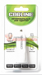Адаптер в прикуриватель CARLINE® 1хUSB 1А (белый)