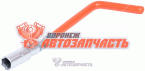 Ключ свечной карданный *16 (250 мм, пружина) АвтоDело (Т-образный)