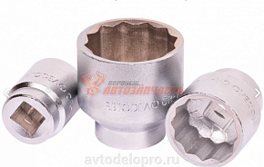 Головка торцевая 3/4" 27мм АвтоDело 12-гранный рабочий профиль