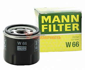 Фильтр масляный MANN W 66 Renaullt Clio/Kangoo/Logan/Sandero