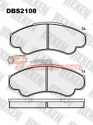 Тормозные колодки дисковые передние Citroen Jumper / Fiat Ducato / Peugeot Boxer HEXEN 