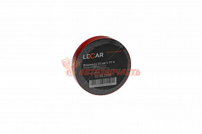 Изолента ПВХ 15мм х 20м красная LECAR