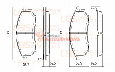 Тормозные колодки дисковые передние Nissan Murano Pathfinder Qashqai Koleos 08-
