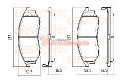 Тормозные колодки дисковые передние Nissan Murano Pathfinder Qashqai Koleos 08-