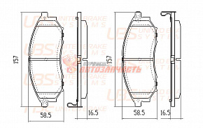 Тормозные колодки дисковые передние Nissan Murano Pathfinder Qashqai Koleos 08-