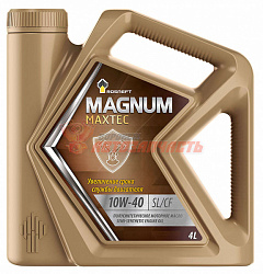 Масло моторное Rosneft Magnum Maxtec 10W40 4л (SL/CF) полусинтетика 