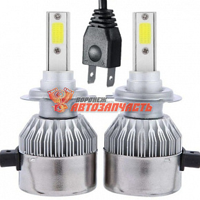 Лампа светодиодная H7 LED C6 12V 18W COB 6000K (снято,замена на Z1)
