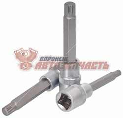Головка со вставкой SPLINE M10 (1/2 ,L=100mm) АвтоDело