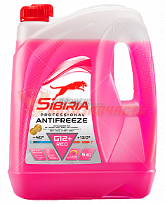 Антифриз SIBIRIA G12+ (-40) красный  5 л.