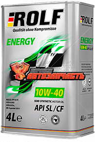 Масло моторное Rolf Energy 10w40 п/с 4л SL/CF  /металл/