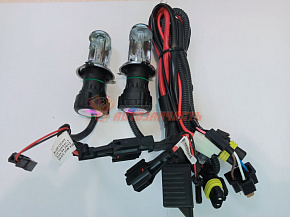 Лампа ксенон H 4 BLUE LIGHT 4300K A/C HI/LOW 2шт.в к-кте с проводкой