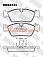 Тормозные колодки дисковые передние BMW 3 (E36, E46), Z3, Z4 HEXEN 