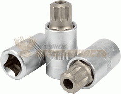 Головка со вставкой SPLINE M16 с отверстием (1/2 ,L= 55mm) АвтоDело