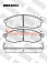 Тормозные колодки дисковые передние Mitsubishi L200 / Nissan Maxima HEXEN 