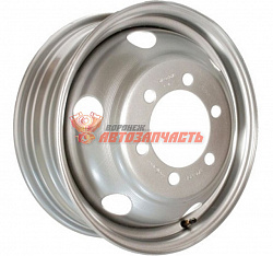 Диск колеса Газель R16 5,5J ET106 DIA 130 PCD 6x170 серебристый X16H2