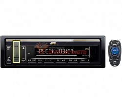 Автомагнитола JVC KD-X178 / USB, Белый дисплей, Мультиизменяемая подсветка.  FLAC, 3RCA, съемная пан