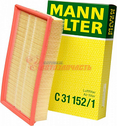 Фильтр воздушный MANN C 31 152/1 Audi 80/100/A6, VW, Passat B3/B4, VW Golf