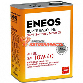Масло моторное Eneos Super Gasoline SL 10w40  4л (полусинт.)