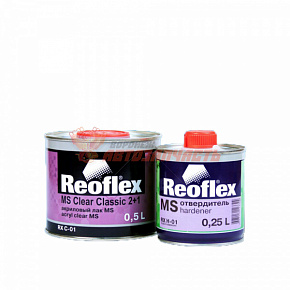 Лак MS 2+1 Classic с отвердителем REOFLEX (0,5 л+0,25л)