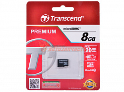 Карта памяти Transcend MicroSD 8Gb без адаптера