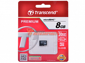 Карта памяти Transcend MicroSD 8Gb без адаптера