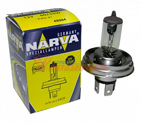 Лампа галогенная H4 12V 60/55W NARVA P45t старого обр.