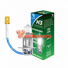 Лампа галогенная H3 12V 55W Rekzit Standard 
