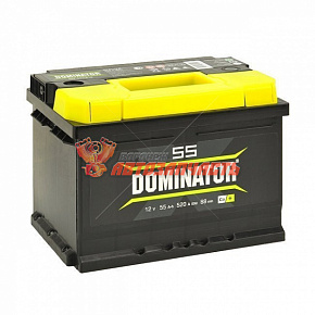 Аккумуляторная батарея  55Ah прямой (480А) Dominator (242х175х190) 6СТ-55VL