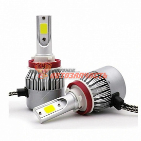 Лампа светодиодная H11 LED C6 12V 18W COB 6000K  (снято,замена на Z1)