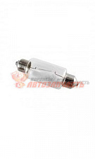 Лампа 12V C15W SV 15,5x41 (подсветки номера и освещения салона) HEXEN