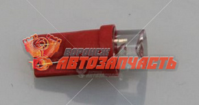 Лампа светодиодная 24V W5W T10 (красный,линза) 1 LED 24V COLOR R 