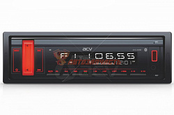 Автомагнитола ACV AVS-914BR / 1din/красная/FM/MP3/USB/BT/SD/FM/4*50/Bluetooth/съемн.панель