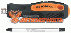 Отвертка комбинир.  75мм.  (PH2-SL6) Автодело